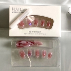 Set 24 móng đính đá kiểu keo