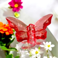 Kẹp tóc cang cua hình bướm trong suốt 9,5cm (4,5cm) x 5cm x 4cm