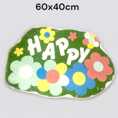 Thảm lau chân họa tiết lông cừu 60x40cm