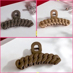T3.Kẹp tóc càng cua bện xoắn dễ thương 11x3cm