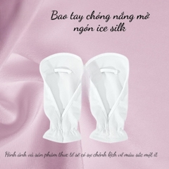Bao tay chóng nắng mở ngón ice silk