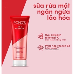 Sữa Rửa Mặt Pond's Age Miracle Facial Cleanser Thái Lan 100g