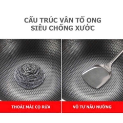 Chảo tổ ong chống dính 32cm sâu 9cm