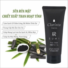 Sữa Rửa Mặt Than Hoạt Tính Clarista 130g