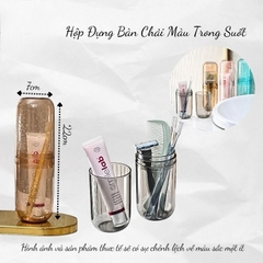 Hộp Đựng Bàn Chải Màu Trong Suốt