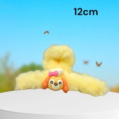 15.1 Kẹp tóc lông charm hoạt hình dễ thương