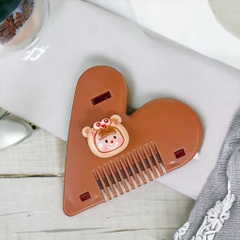 Lược Cắt Tỉa Tóc Chẻ Ngọn/Tóc Mái Hình Trái Tim gắn charm