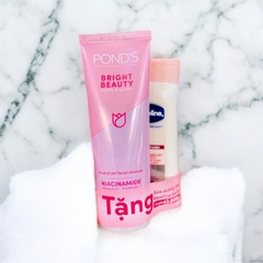 Sữa Rửa Mặt Ponds Healthy Bright Beauty Skin Tặng Kem Dưỡng Thể