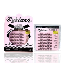 16.2 Vỉ 6 hàng mi giả cong dài, tự nhiên JONBOS không dùng keo J078