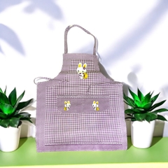 Tạp dề nhà bếp kẻ hoạ tiết hoạt hình 70x60cm