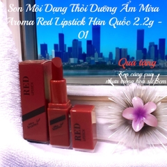 Son Môi Dạng Thỏi Dưỡng Ẩm Mira Aroma Red Lipstick Hàn Quốc 2.2g