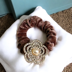 14.4 Dây Cột Tóc Nhung Đính Đá Nhiều Mẫu (1 cái)