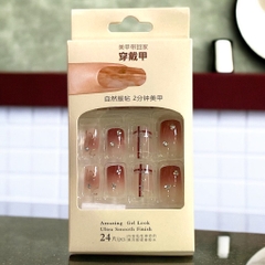 Set 24 móng đính đá kiểu keo