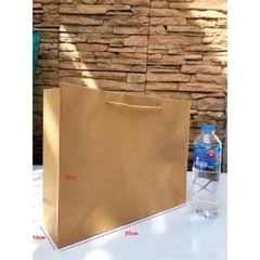 Túi giấy đựng quà ngang trơn Kraft KN3 (36x29x13cm)