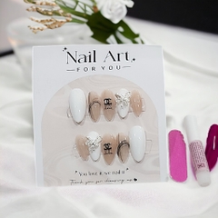 Bộ 10 m.óng ta.y gi.ả nhọn mẫu mới kèm keo dán