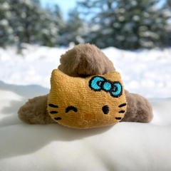 T6. Kẹp tóc càng cua lông mèo Hello Kitty dễ thương 12cm