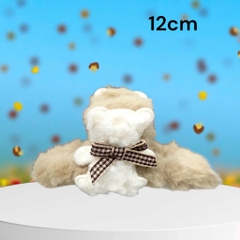 15.1 Kẹp tóc lông charm hoạt hình dễ thương