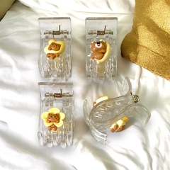 T1.Kẹp tóc càng cua 5 răng gắn charm