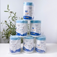 TDEP. Cuộn 100 túi rác quai sách Minaier 45x50cm