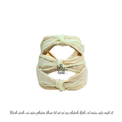 Bờm/Turban Nơ Ngọc Trai Nhiều Màu