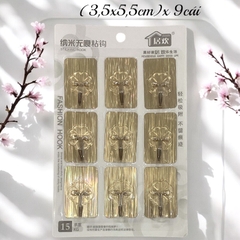 Vỉ 9 móc dán tường