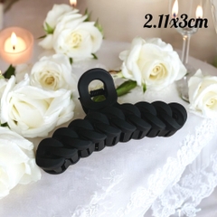 T3.Kẹp tóc càng cua bện xoắn dễ thương 11x3cm
