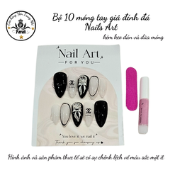 Bộ 10 m.óng ta.y gi.ả nhọn mẫu mới kèm keo dán