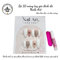 Bộ 10 m.óng ta.y gi.ả nhọn mẫu mới kèm keo dán