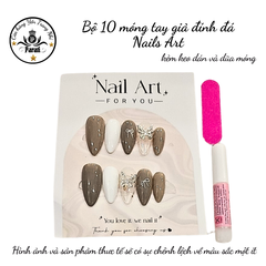 Bộ 10 m.óng ta.y gi.ả nhọn mẫu mới kèm keo dán