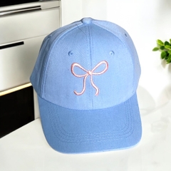 13.5 Mũ Lưỡii Traii Vải Cotton Mềm Thêu Nơ, Chữ Phong Cách Hàn Quốc