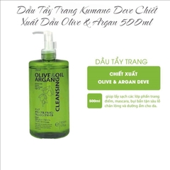 Dầu Tẩy Trang Kumano Deve Chiết Xuất Dầu Olive & Argan 500ml