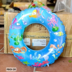 13.6 Phao bơi PVC tròn 53cm (60#) (họa tiết ngẫu nhiên-chưa bơm)