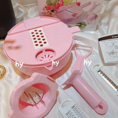 PT1.1 Rổ Bào Rau Củ 8 Trong 1 Đa Năng, An Toàn Không Lo Đứt Tay