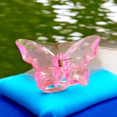 Kẹp tóc cang cua hình bướm trong suốt 9,5cm (4,5cm) x 5cm x 4cm