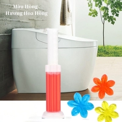 Gel khử mùi diệt khuẩn bồn cầu dạng thạch hình hoa