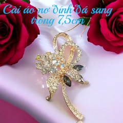 Cài áo đính nơ - hoa đính đá