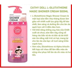 Sữa Tắm Cô Gái Cathy Doll L- Glutathione Magic Shower Cream 500ml