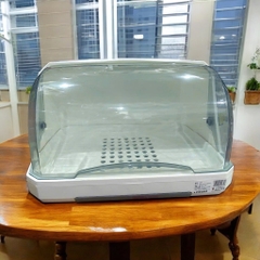 PT2.3 Rổ úp bát đĩa có nắp đậy đa năng màu trắng sữa 35cm