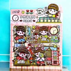 Sét 5 tấm sticker siêu cute Nội Địa Trung