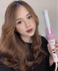 Máy Uốn Tóc Tự Động, Máy Làm Xoăn 360 Màu Hồng