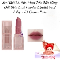 Son Thỏi Lì, Mịn Mượt Nhẹ Môi Bbia Last Powder Lipstick Ver2 3.5g