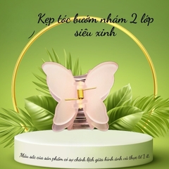 Kẹp bướm nhám 2 lớp nhiều màu