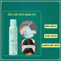 Dầu gội khô thuần chay cho tóc phồng màu xanh 150ml