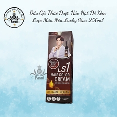 Dầu Gội Thảo Dược Cao Cấp Kèm Lược Màu Nâu Lucky Star 250ml