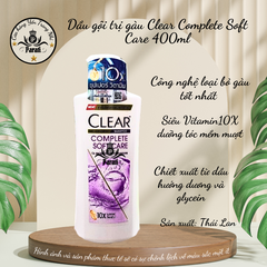 Dầu gội trị gàu, dưỡng mềm tóc Clear Anti-Dandruff Shampoo 400ml