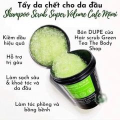 Dầu gội tẩy tế bào chết da đầu làm sạch, kích thích mọc tóc Cafe Mini Shampoo Scrub