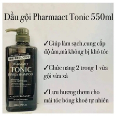 Dầu Gội Xả Cho Nam Tonic Pharmaact Rinse In Shampoo 2in1 550ml