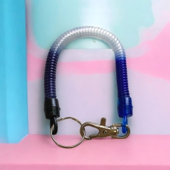 Dây móc khóa xoắn ốc silicon nhiều màu 22cm