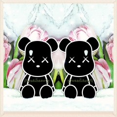 Ốp Lưng Điện Thoại Mềm Hình Gấu Bearbrick Đen Cho Oppo A37