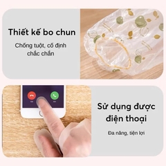 Bịch 5 đôi găng tay cao su pha nilon rửa bát siêu mỏng dai loại dài tiện dụng